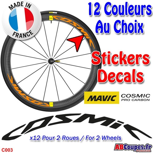 Autocollants roue mavic cosmic - roue,
